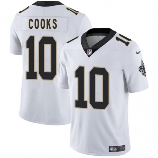 Men's New Orleans Saints #10 Brandin Cooks White 2025 Vapor Limited Football Stitched Jersey - Ujersey