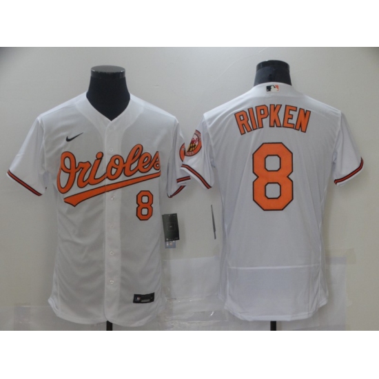 Men's Baltimore Orioles #8 Cal Ripken Nike White Authentic 2020 Home Jersey - Ujersey