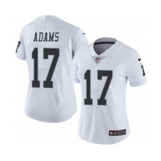 Women's Las Vegas Raiders #17 Davante Adams White Vapor Untouchable Limited Stitched Jersey - Ujersey