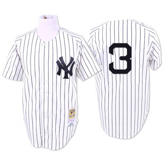 Men's Mitchell and Ness 1932 New York Yankees #3 Babe Ruth Replica White Throwback MLB Jersey - Ujersey
