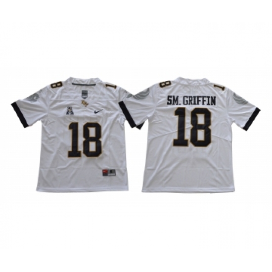 UCF Knights 18 Shaquem Griffin White College Football Jersey - Ujersey