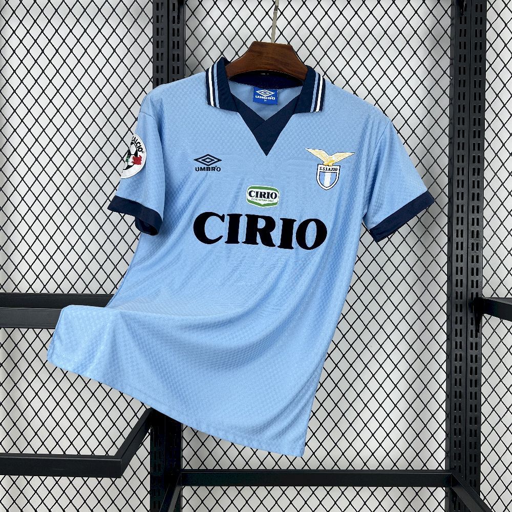 Lazio Retro Soccer Jersey Home Custom Shirt 1996-97 - ujerseystore