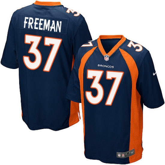 Men's Nike Denver Broncos #37 Royce Freeman Game Navy Blue Alternate NFL Jersey - Ujersey