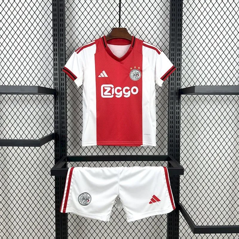 Ajax Home Kids Kit Jerseys+Shorts 2025/26 - U-jersey