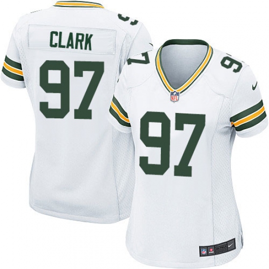 Women's Nike Green Bay Packers #97 Kenny Clark Game White NFL Jersey - Ujersey