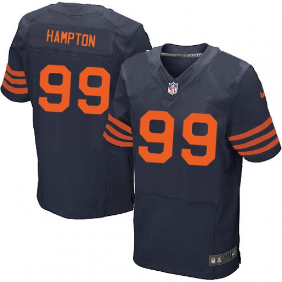 Men's Nike Chicago Bears #99 Dan Hampton Elite Navy Blue Alternate NFL Jersey - Ujersey