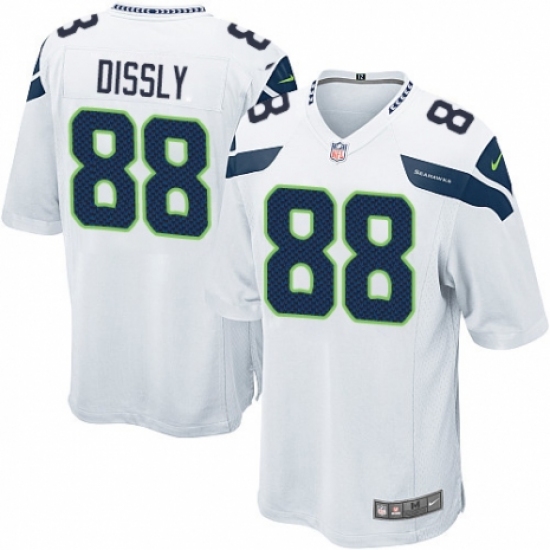 Men's Nike Seattle Seahawks #88 Will Dissly Game White NFL Jersey - Ujersey