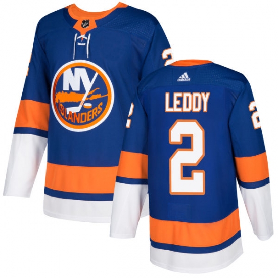 Men's Adidas New York Islanders #2 Nick Leddy Authentic Royal Blue Home NHL Jersey - Ujersey