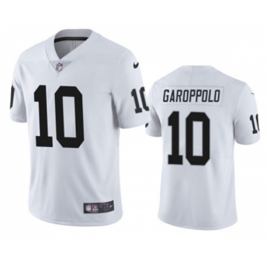 Men's Las Vegas Raiders #10 Jimmy Garoppolo White Vapor Untouchable Stitched Football Jersey - Ujersey