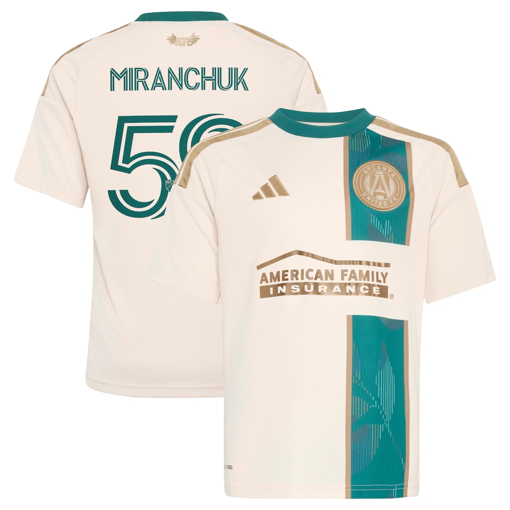 Youth Atlanta United FC Aleksei Miranchuk adidas Tan 2026 Spirit of '96 Replica Jersey - Ujersey NHL
