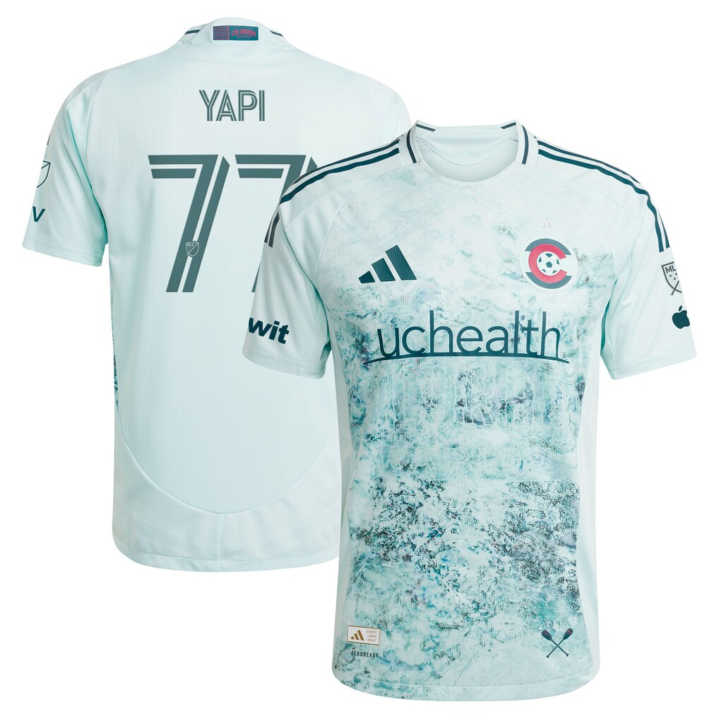 Men's Colorado Rapids Darren Yapi adidas Green 2025 Headwaters On-Field Authentic Jersey - Ujersey