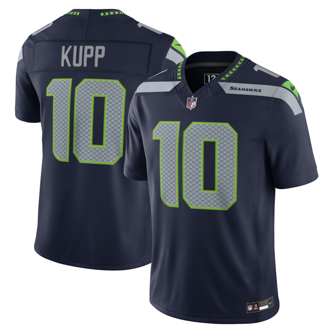 Men's Seattle Seahawks Cooper Kupp Nike College Navy Team Vapor F.U.S.E. Stitched Limited Jersey - U-jersey