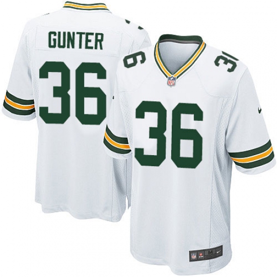 Men's Nike Green Bay Packers #36 LaDarius Gunter Game White NFL Jersey - Ujersey