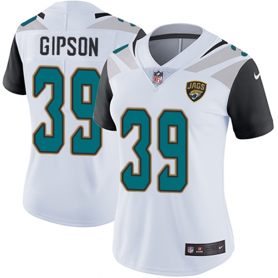 Women's Nike Jacksonville Jaguars #39 Tashaun Gipson Elite White NFL Jersey - Ujersey