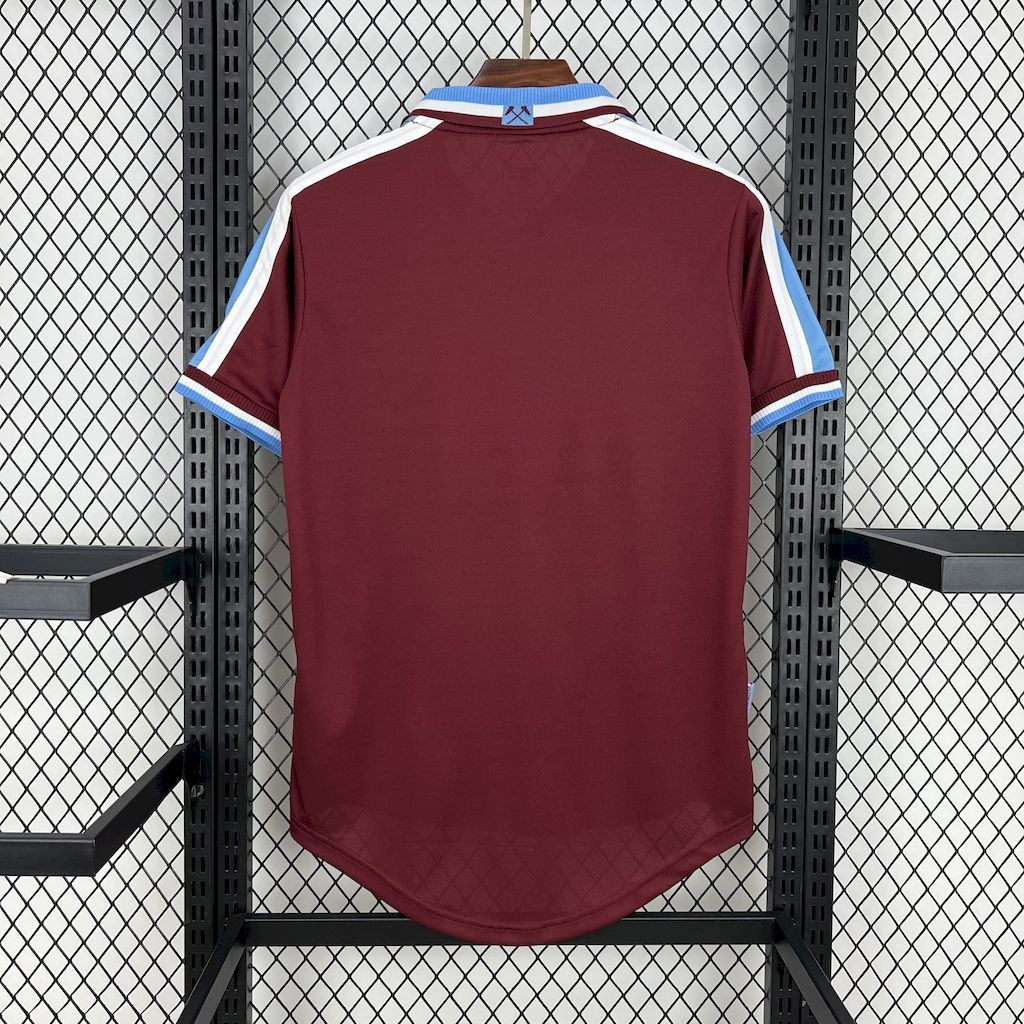 West Ham United Retro Football Jersey Home Custom Shirt 1999/01 - ujerseystore