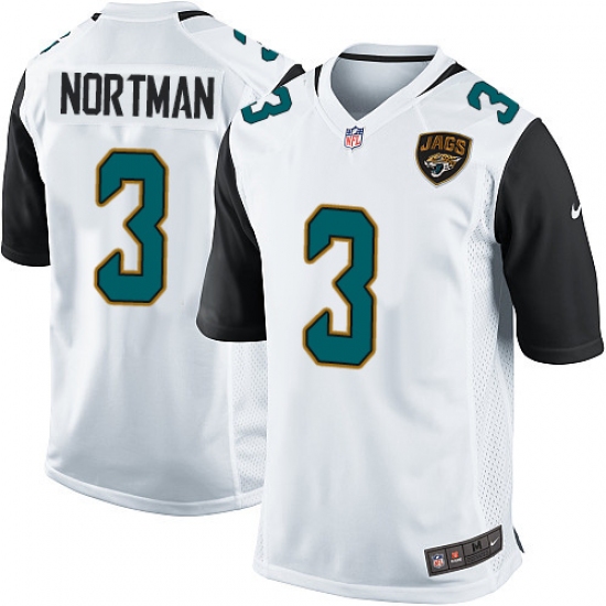 Men's Nike Jacksonville Jaguars #3 Brad Nortman Game White NFL Jersey - Ujersey
