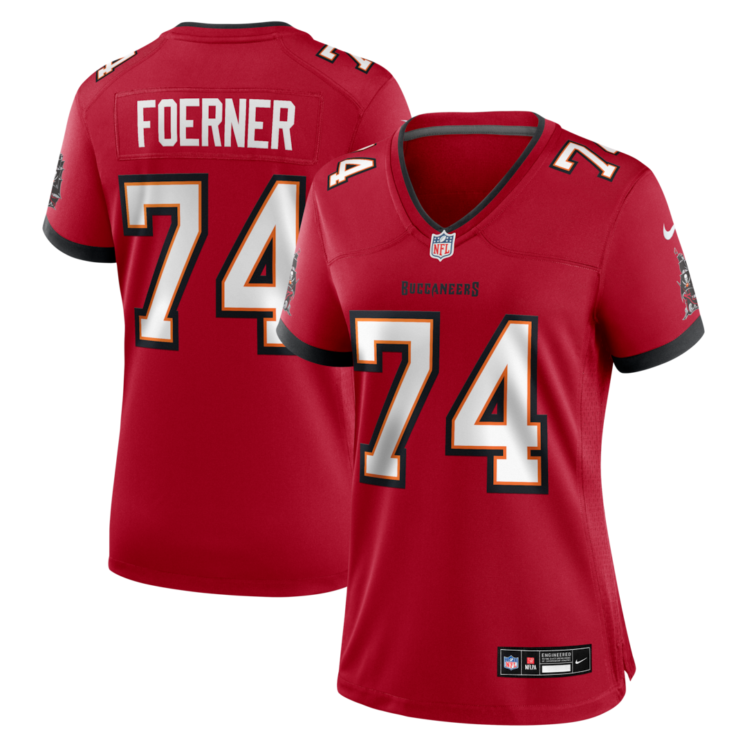 Women's Tampa Bay Buccaneers Marshall Foerner Nike Red Team Game Jersey - Ujersey