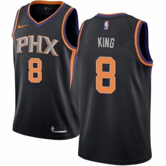 Men's Nike Phoenix Suns #8 George King Authentic Black NBA Jersey Statement Edition - Ujersey