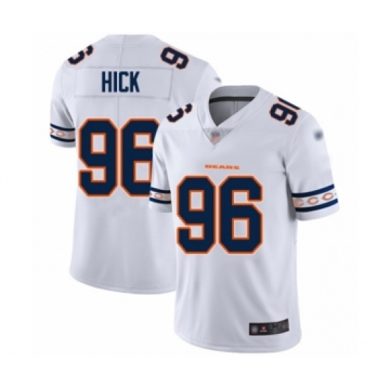 Men's Chicago Bears #96 Akiem Hicks White Team Logo Fashion Limited Football Jersey - Ujersey