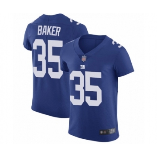 Men's New York Giants #35 Deandre Baker Royal Blue Team Color Vapor Untouchable Elite Player Football Jersey - Ujersey