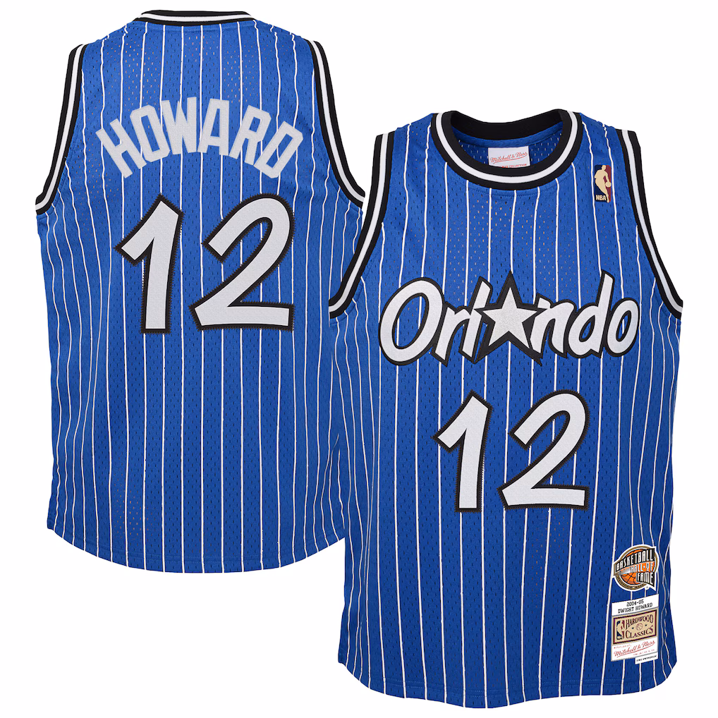 Youth Orlando Magic Dwight Howard Mitchell & Ness Blue 2004/05 Hardwood Classics Swingman Jersey - Vujersey Los Angeles Rams