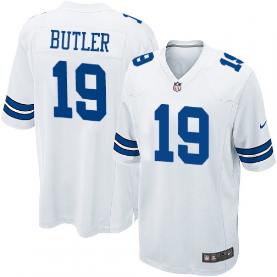 Men's Nike Dallas Cowboys #19 Brice Butler Game White NFL Jersey - Ujersey