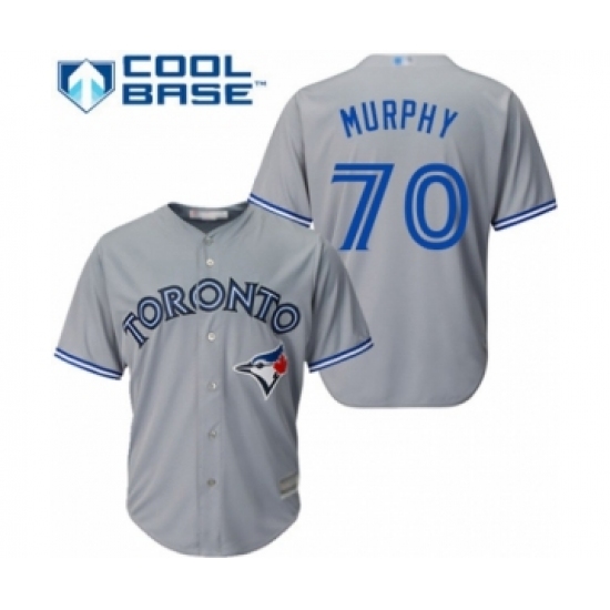 Youth Toronto Blue Jays #70 Patrick Murphy Authentic Grey Road Baseball Player Jersey - Ujersey