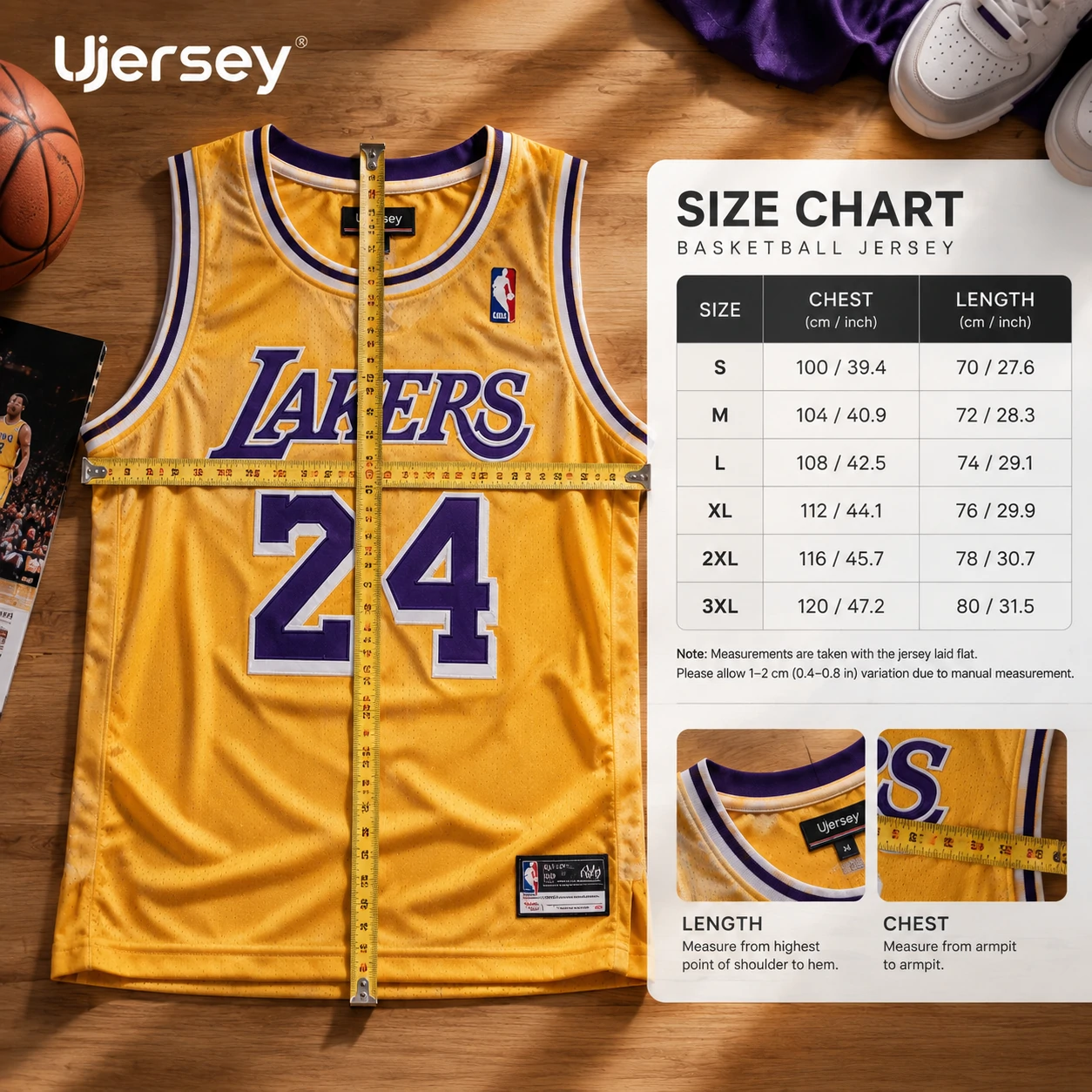 The Ultimate Basketball Jersey Size Chart & Fit Guide - Ujersey