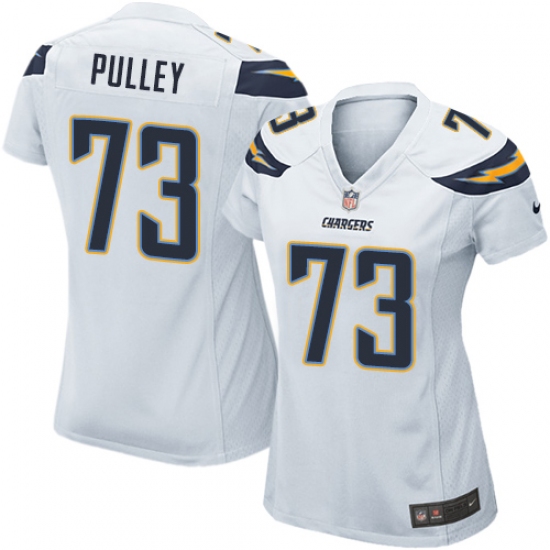 Women's Nike Los Angeles Chargers #73 Spencer Pulley Game White NFL Jersey - Ujersey