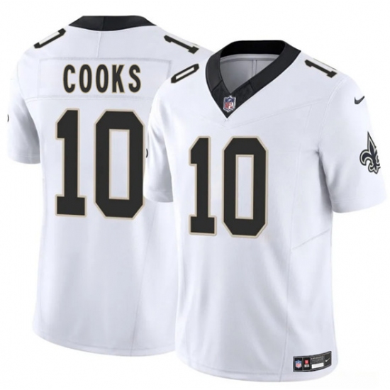 Men's New Orleans Saints #10 Brandin Cooks White 2025 F.U.S.E Vapor Limited Football Stitched Jersey - Ujersey