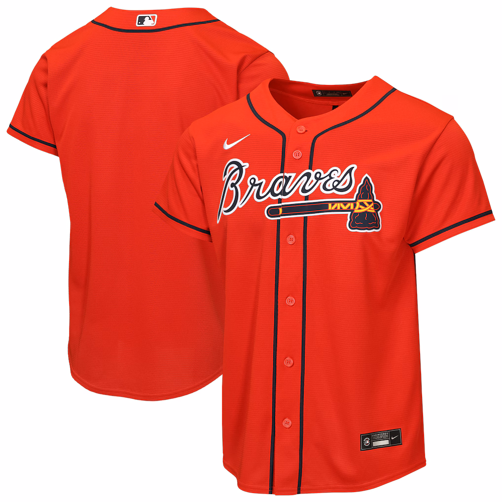 Youth Atlanta Braves Nike Red Alternate Replica Jersey - ujerseystore