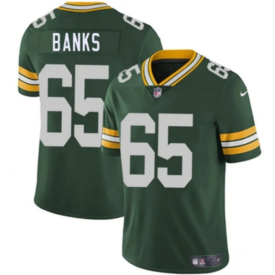 Men's Green Bay Packers #65 Aaron Banks Green 2025 Vapor Untouchable Limited Football Stitched Jersey - Ujersey