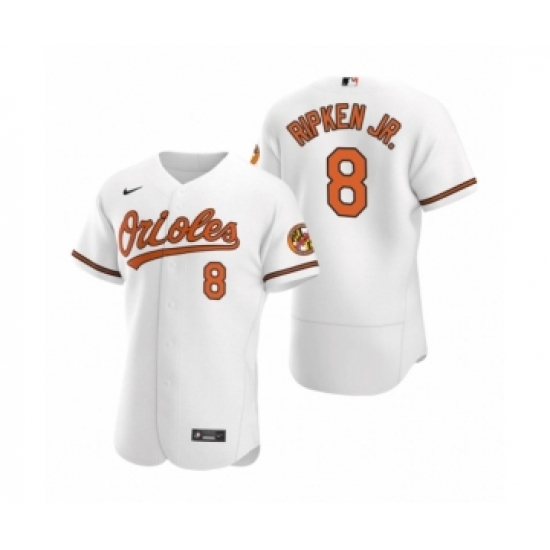 Men's Baltimore Orioles #8 Cal Ripken Jr. Nike White Authentic 2020 Home Jersey - Ujersey