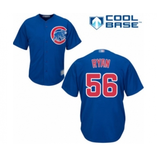 Youth Chicago Cubs #56 Kyle Ryan Authentic Royal Blue Alternate Cool Base Baseball Player Jersey - Ujersey