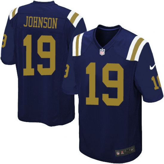 Youth Nike New York Jets #19 Keyshawn Johnson Elite Navy Blue Alternate NFL Jersey - Ujersey