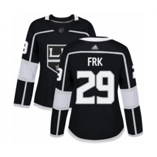 Women's Los Angeles Kings #29 Martin Frk Authentic Black Home Hockey Jersey - Ujersey