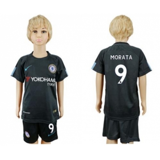 Chelsea #9 Morata Sec Away Kid Soccer Club Jersey
