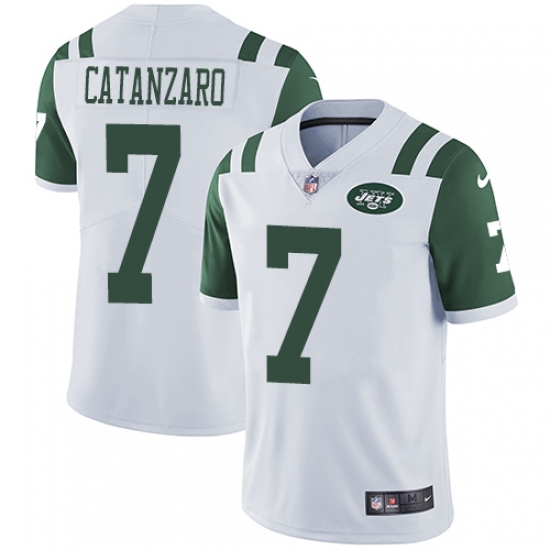 Youth Nike New York Jets #7 Chandler Catanzaro Elite White NFL Jersey - Ujersey