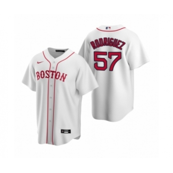 Youth Boston Red Sox #57 Eduardo Rodriguez Nike White Replica Alternate Jersey - Ujersey