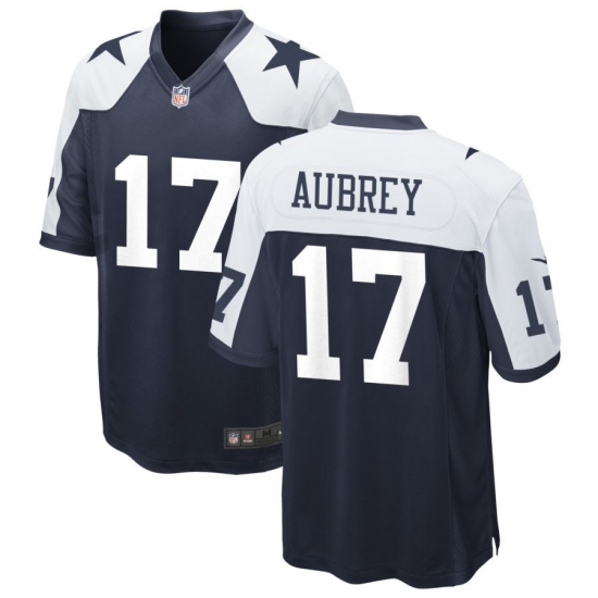 Men's Dallas Cowboys #17 Brandon Aubrey Limited Navy Thanksgiving Vapor Untouchable Jersey - Ujersey
