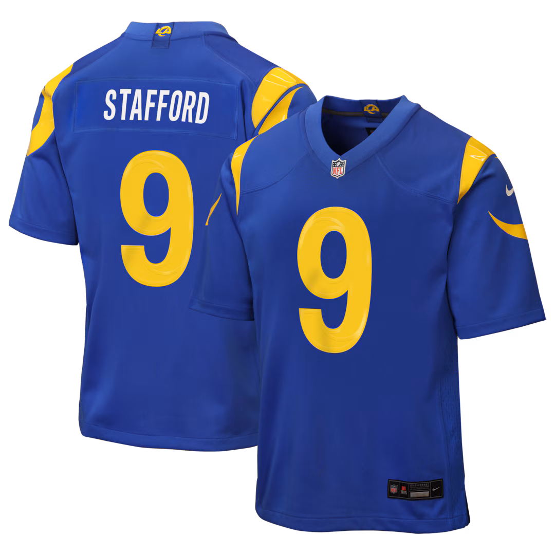 Youth Los Angeles Rams Matthew Stafford Nike Royal Team Game Jersey - Ujersey