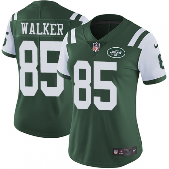 Women's Nike New York Jets #85 Wesley Walker Green Team Color Vapor Untouchable Limited Player NFL Jersey - Ujersey