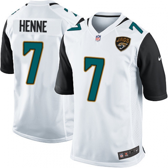 Men's Nike Jacksonville Jaguars #7 Chad Henne Game White NFL Jersey - Ujersey