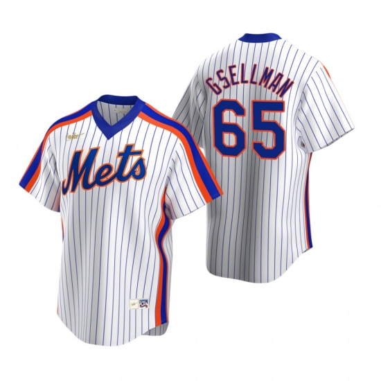 Men's Nike New York Mets #65 Robert Gsellman White Cooperstown Collection Home Stitched Baseball Jersey - Ujersey
