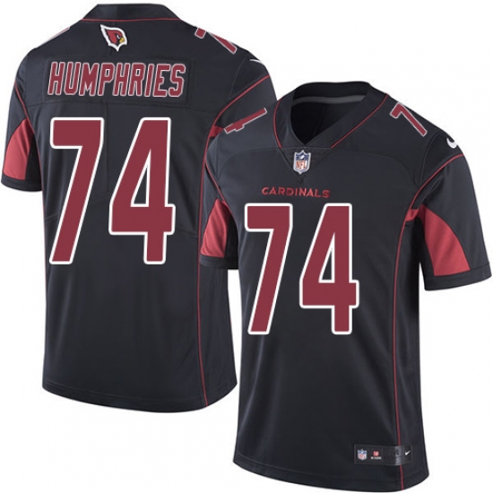 Men's Nike Arizona Cardinals #74 D.J. Humphries Limited Black Rush Vapor Untouchable NFL Jersey - Ujersey
