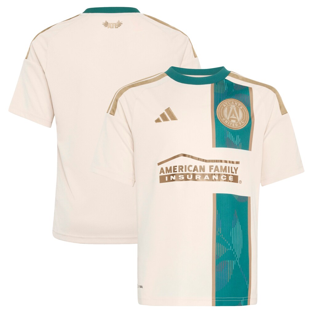 Youth Atlanta United FC adidas Tan 2026 Spirit of ‘96 Replica Jersey - Ujersey