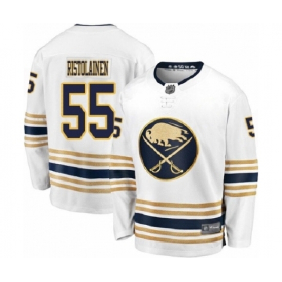 Men's Buffalo Sabres #55 Rasmus Ristolainen Fanatics Branded White 50th Season Breakaway Hockey Jersey - Ujersey