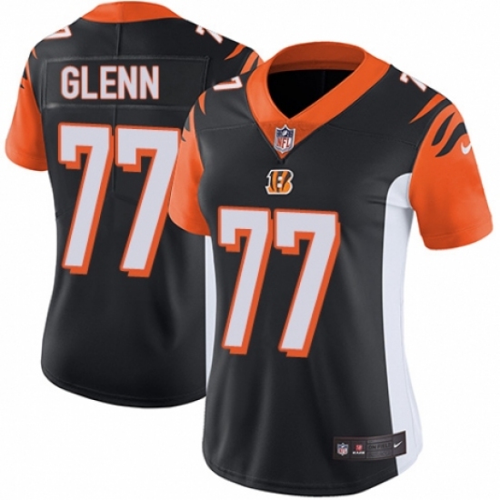 Women's Nike Cincinnati Bengals #77 Cordy Glenn Black Team Color Vapor Untouchable Limited Player NFL Jersey - Ujersey