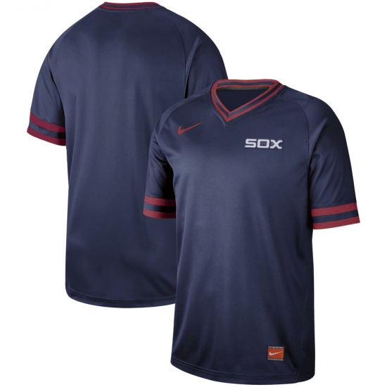 Men's Nike Chicago White Sox Blank Cooperstown Collection Legend V-Neck Jersey Royal - Ujersey