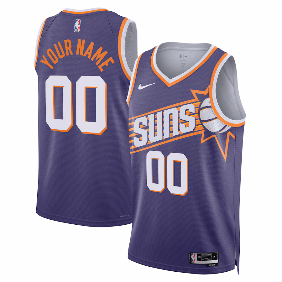 Unisex Phoenix Suns  Nike Purple Swingman Custom Jersey - Icon Edition - Ujersey NHL